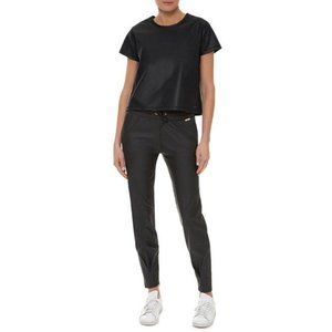 Sweaty Betty Danca Leather Look Sweat Pants Jogger